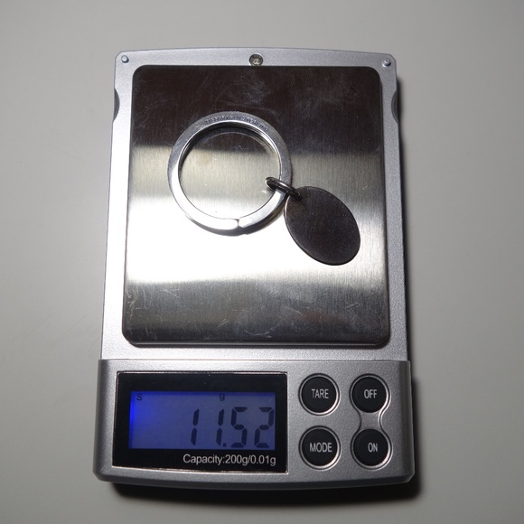 Vtg Tiffany & Co. .925 Sterling Silver Classic Round & Oval Engraveable Keychain - Picture 6 of 6